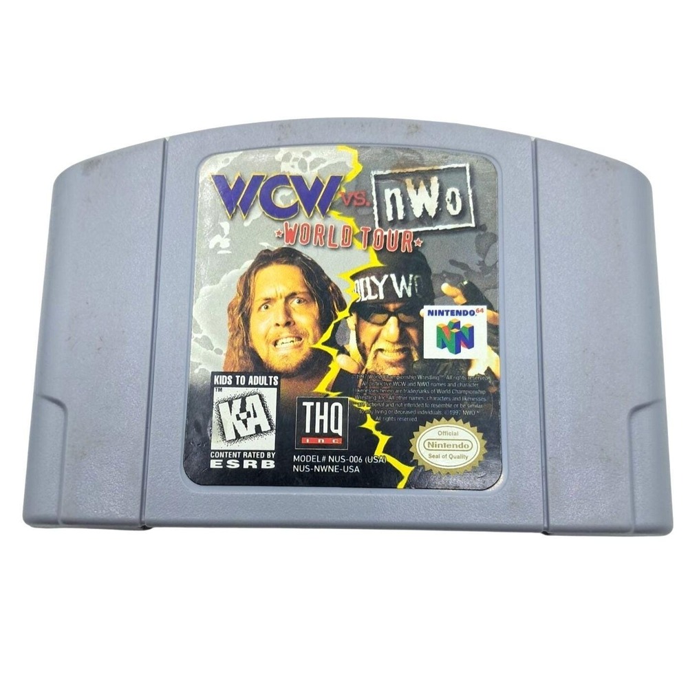 THQ WCW vs. nWo World Tour Nintendo 64‎ Grey Wrestling Game NUS-006 USA